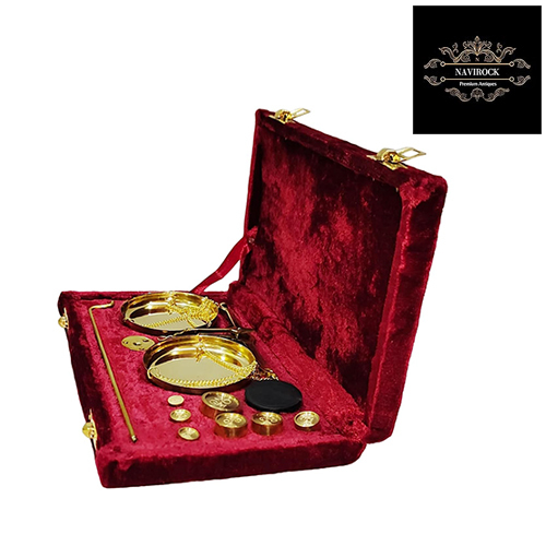 Vintage Apothecary Scale Small Brass Weight Scale