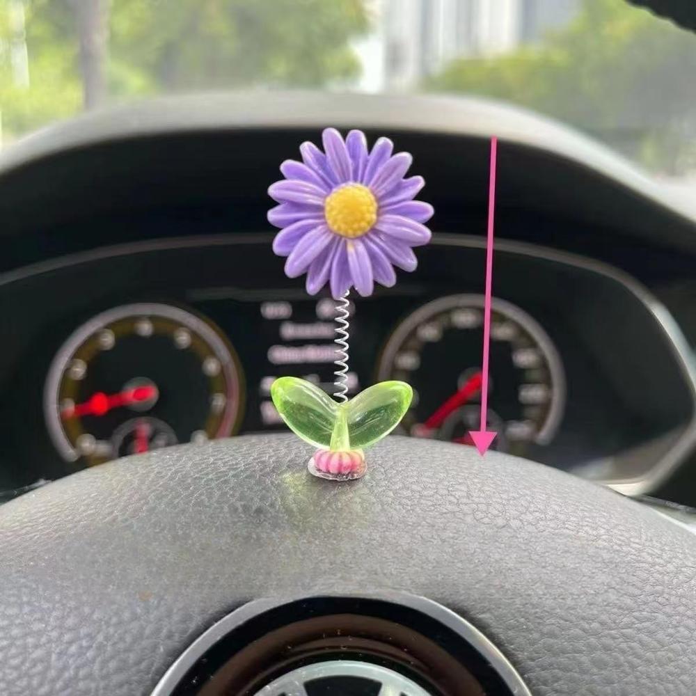 Car Dashboard Decorative Sunflower Figurines 5 pcs