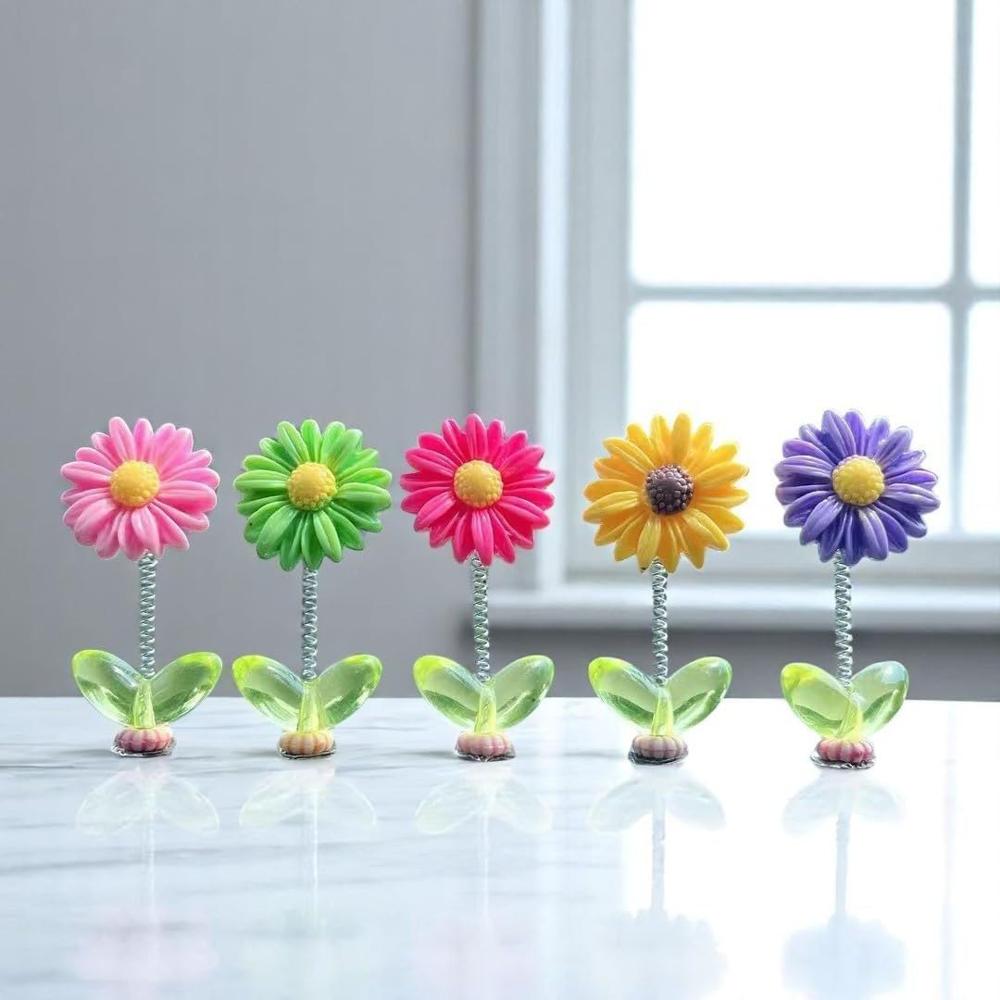 Car Dashboard Decorative Sunflower Figurines 5 pcs