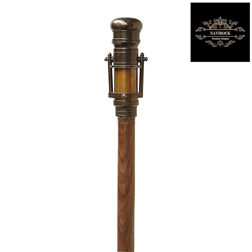 Vintage Brass Hollywood Walking Stick Collector