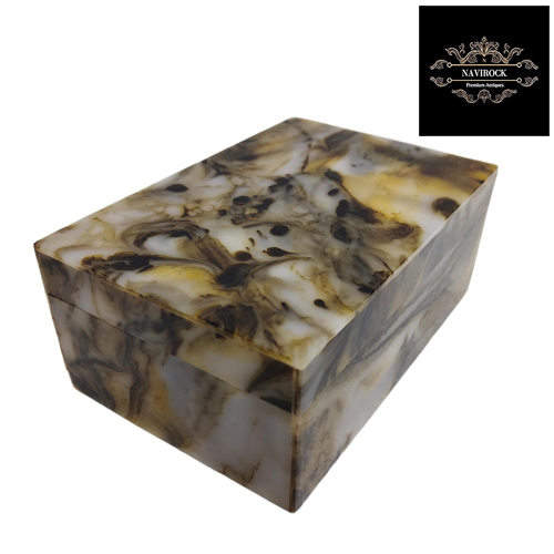 Handcrafted Natural Bone Inlay Jewelry Box