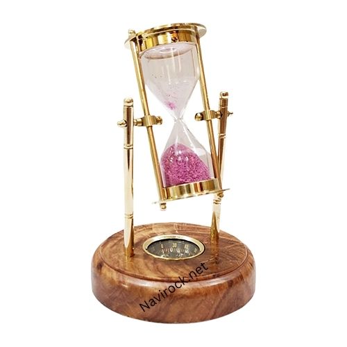 Royal Vintage Unique Hanging Brass Hourglass Sand Timer