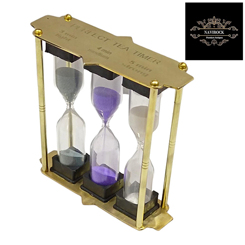 Brass Frame Hourglass Timer Small Sand Timer