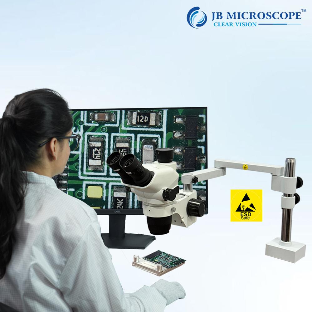 ESD Boom Stand Stereo Zoom Microscope JBM-EPL45