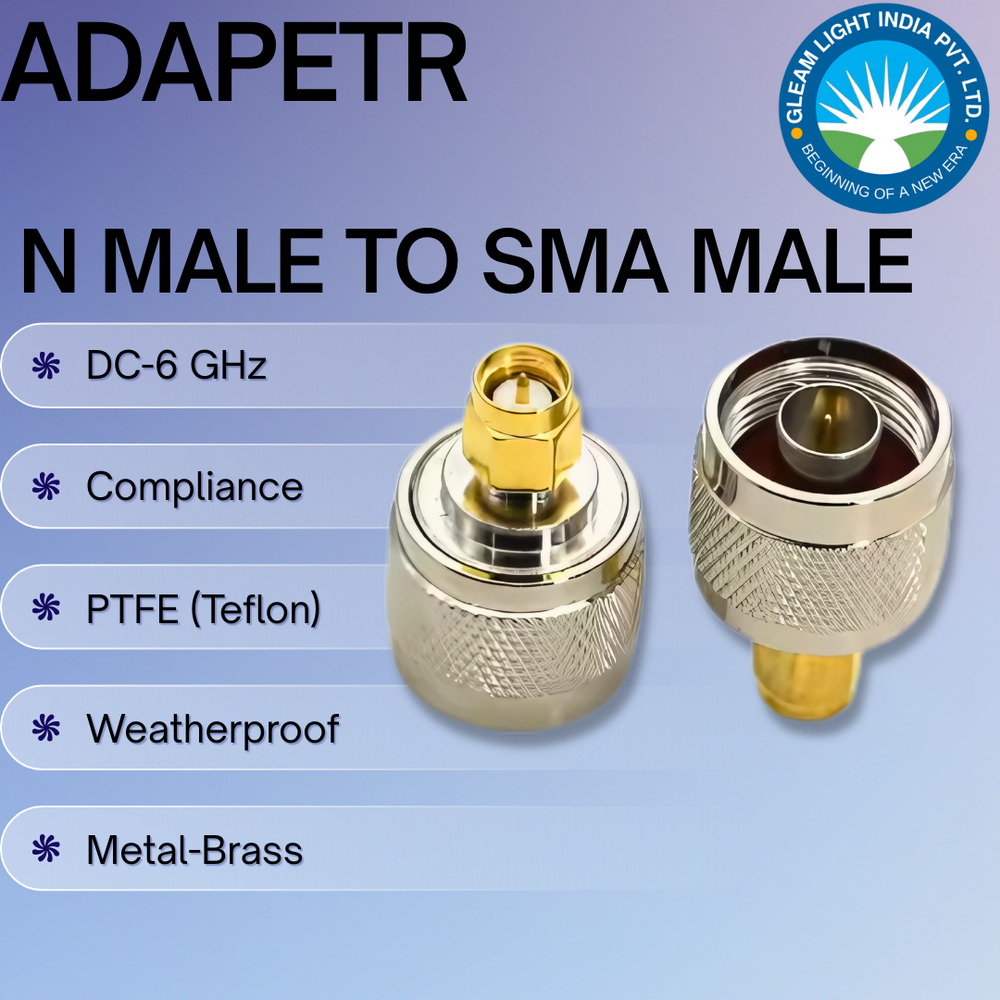 RF Adapter N Male to SMA Male