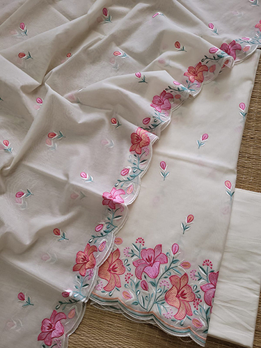 Banarasi Mul Cotton Embroidered Suits