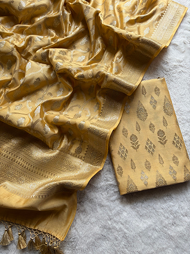 Ladies Premium Banarasi Pure Silk Chiniya Suits