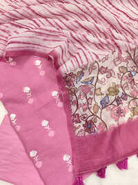 Pure Kota Doria Embroidery Suits - Color: Multi-color (as Shown In Image)