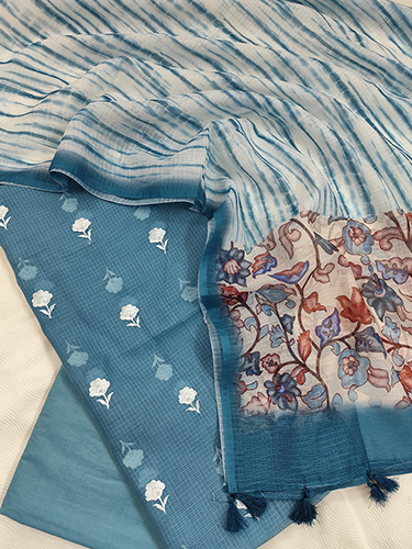 Pure Kota Doria Embroidery Suits