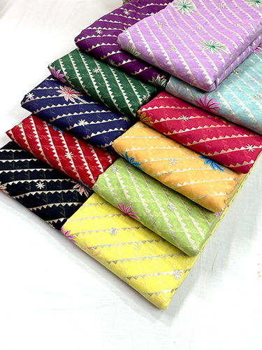 Exclusive Banarasi Handloom Lorex Multi Colour Embroidery