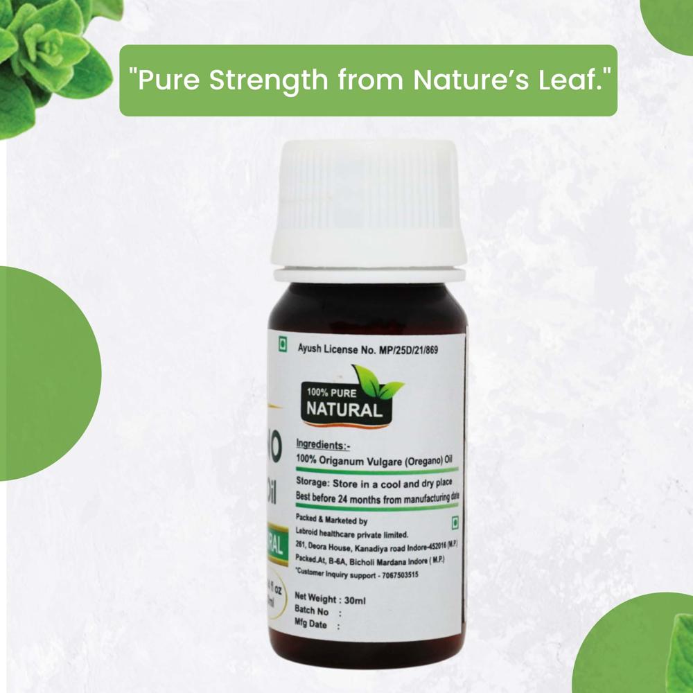 Turcy Oregano Essential Oil | Natural Skin Infections, Acne & Hair Care(30ml)