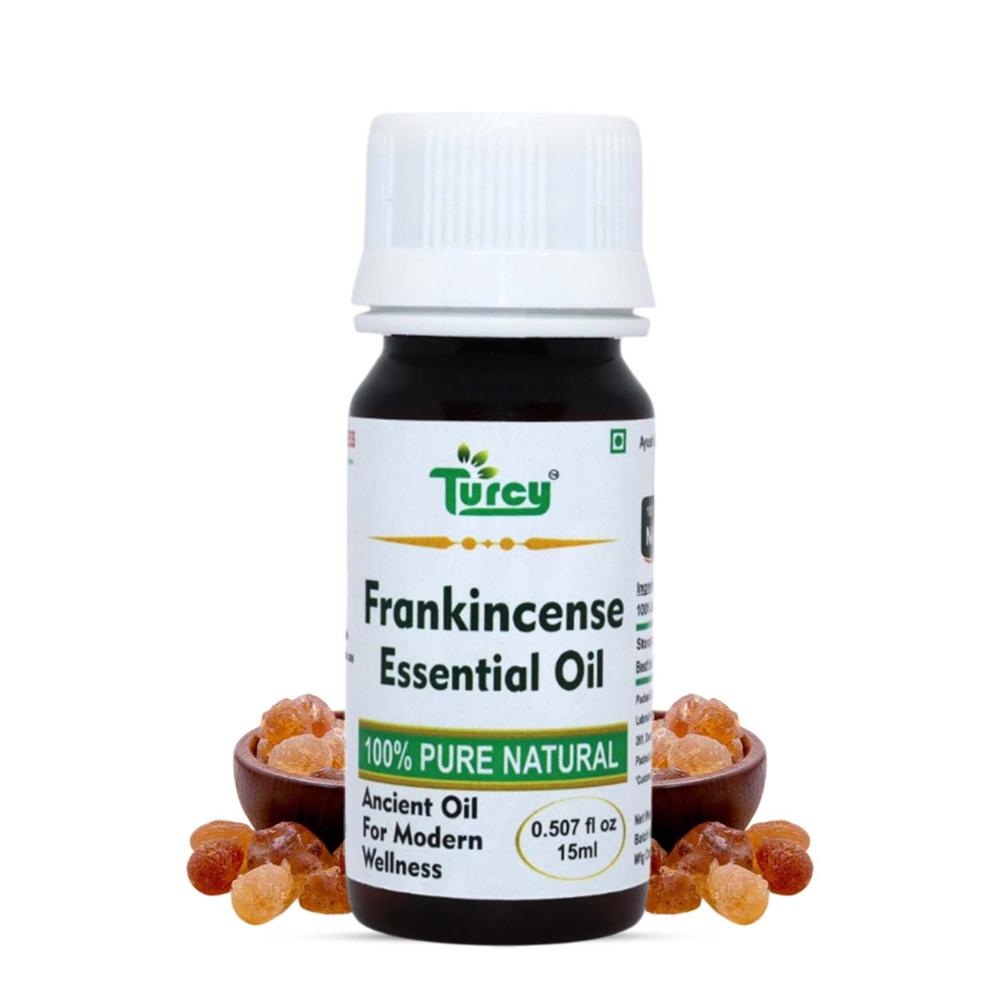 Turcy Frankincense Essential Oil | Natural Skin Glow & Soothing Massage(15ml) - Additives: Na