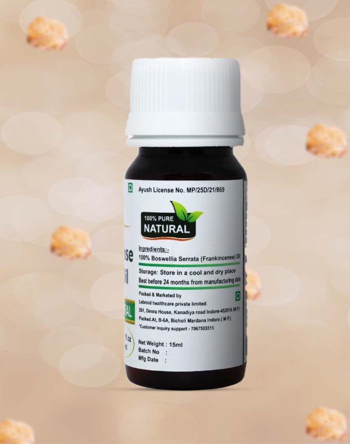 Turcy Frankincense Essential Oil | Natural Skin Glow & Soothing Massage(15ML)