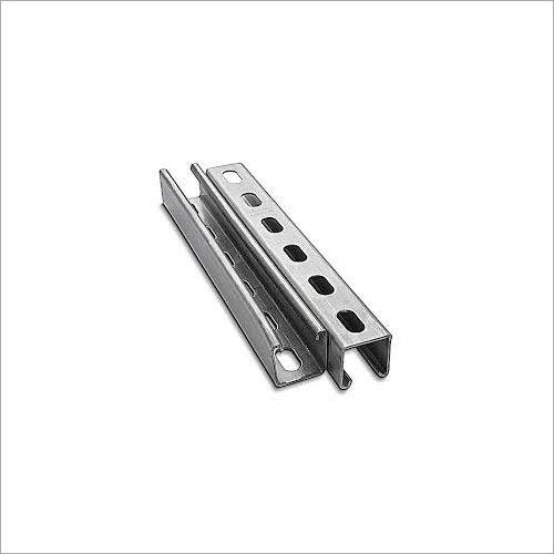 Metal Slotted C Channel - Color: Brown