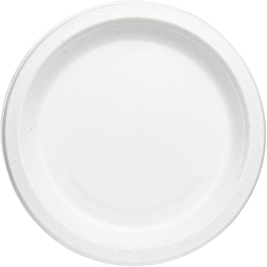 6 Inch Biodegradable Round Plate