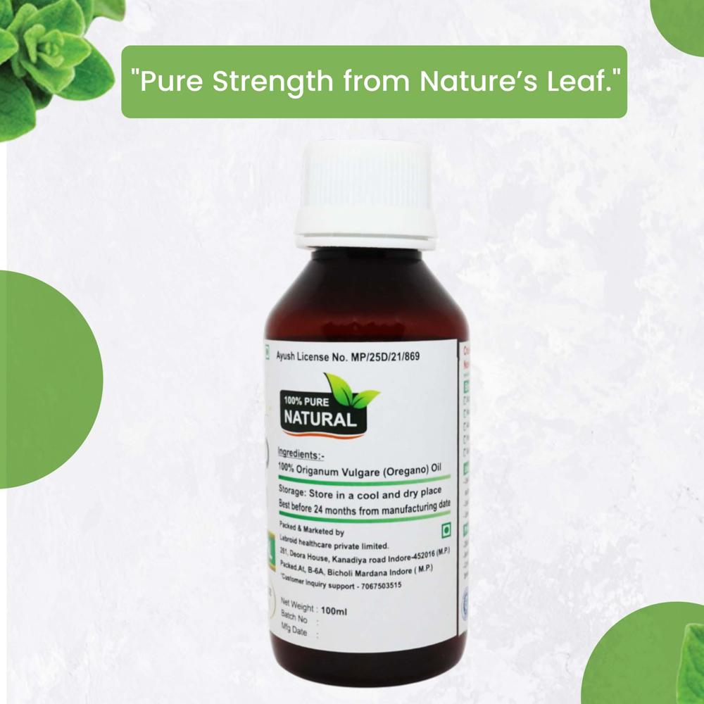Turcy Oregano Essential Oil | Skin Infections, Acne & Hair Care(100ml)