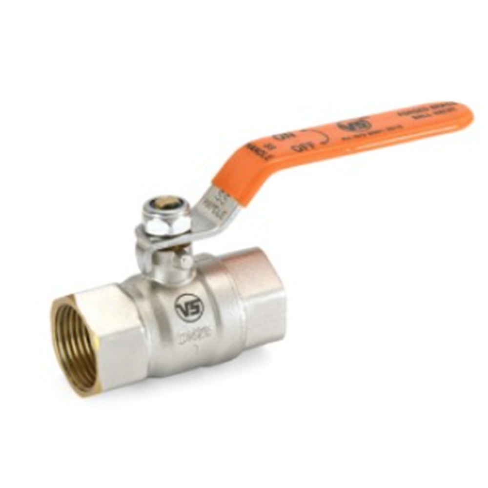 Ball Valve 1" - Color: Blue And Silver