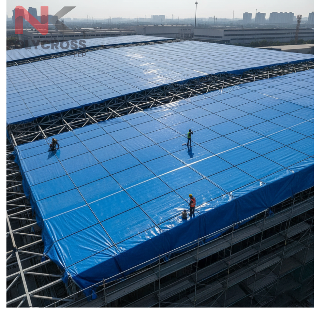 Industrial Shed Roofing plastic tarpaulin