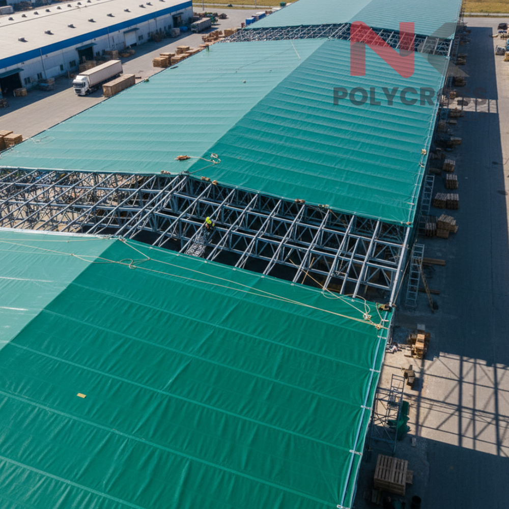 Industrial Shed Roofing plastic tarpaulin