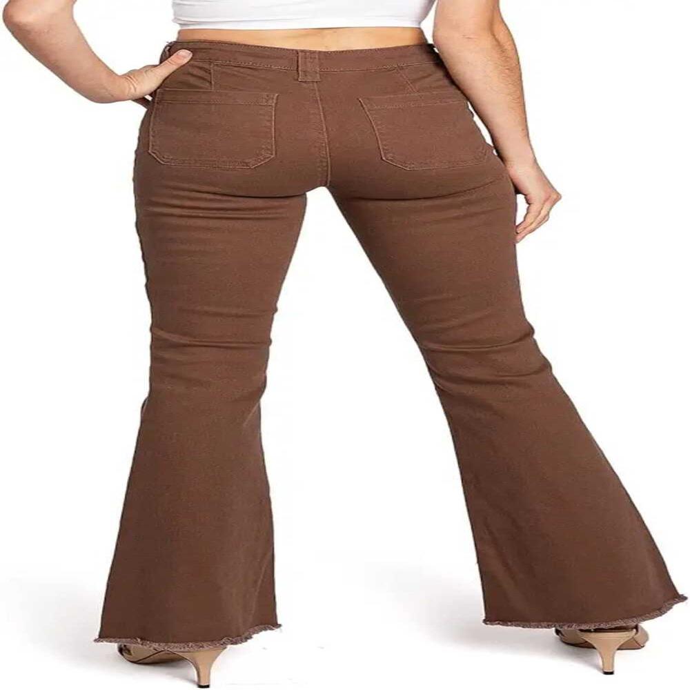 Ladies High Waist Flared Bottom Pants