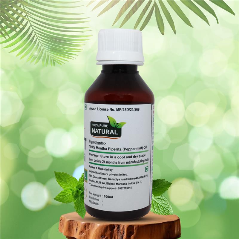 Turcy Peppermint Oil  Pure | Acne, Dark Circles & Hair Care(100ML)