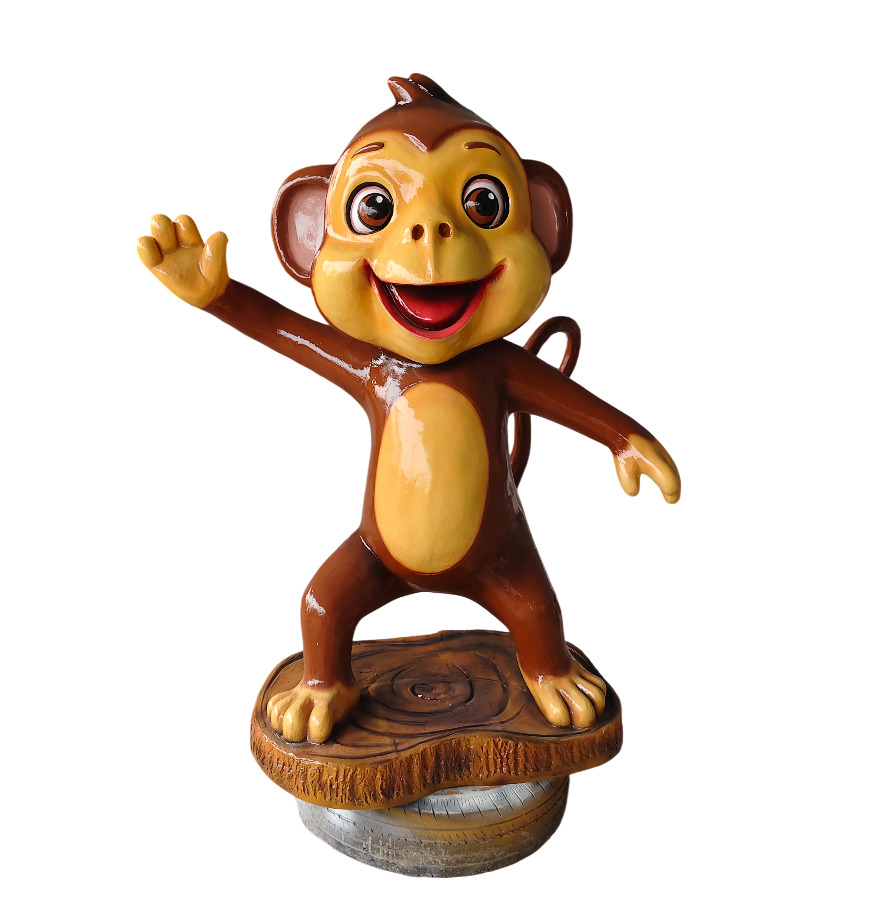 Baby Monkey Theme Statue