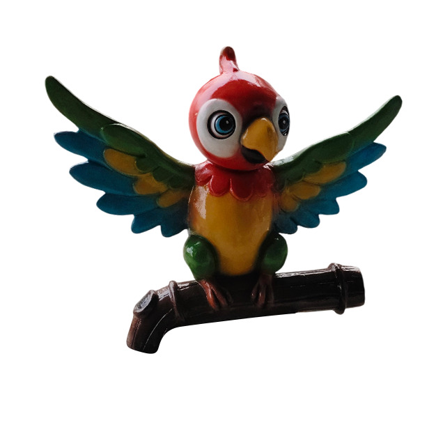 Baby Flying Parrot Statue