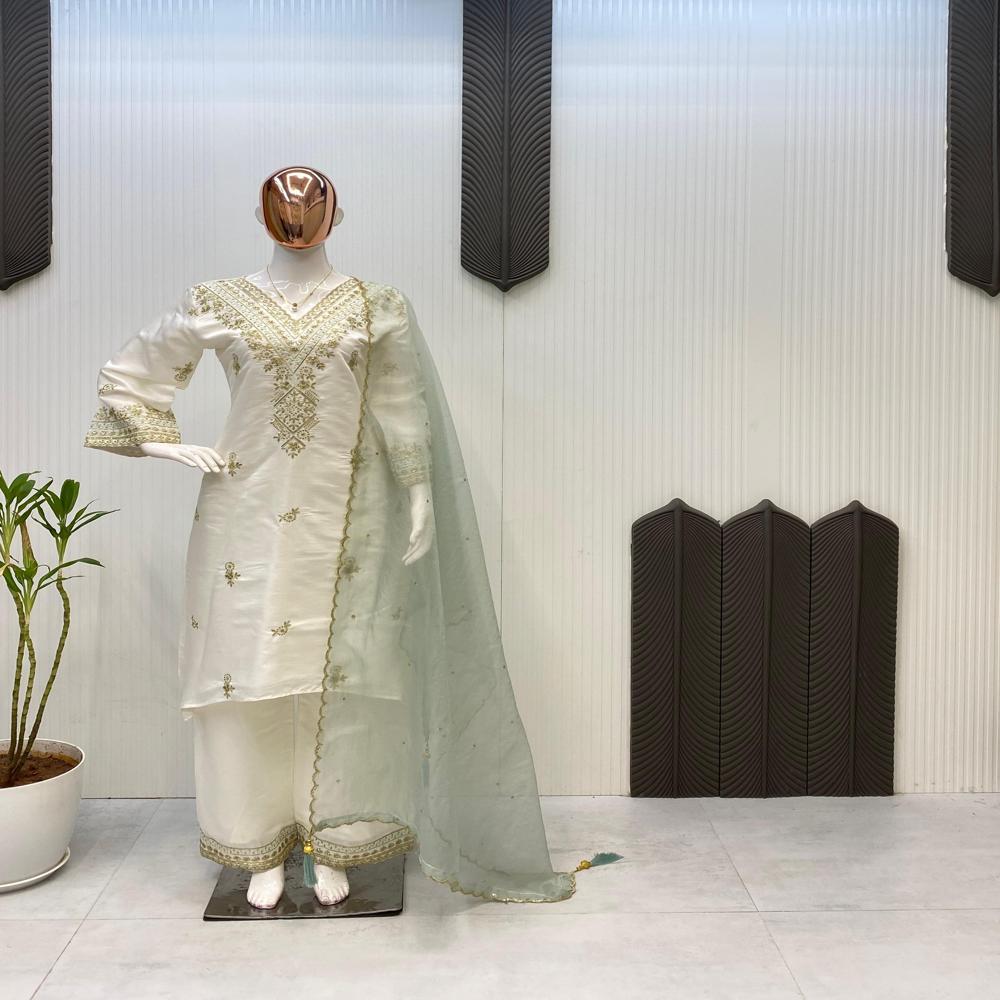 Premium Quality Ethnic Wear Kurti Palazzo Set