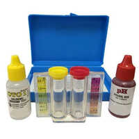 Swimming Pool Water Testing Kits - Plastic Case, Liquid Reagent Drop Test | Chlorine, Ph, Alkalinity, Bromine, Instant Visual Results