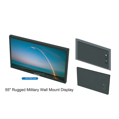 55 Inch Rugged Military Wall Mount Display