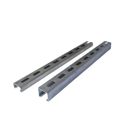 Electrical G I Channel - Galvanized Iron, 41x41mm, Silver/Grey, Pre-Punched Holes, Corrosion Resistant, Load 900 kg