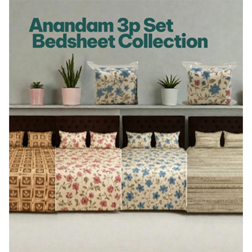 Anandam Bedsheet DBL+2 Pillow