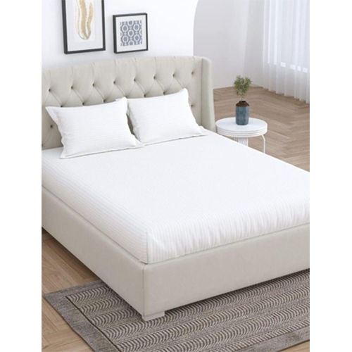 Satin Stripe 220TC Bedsheet DBL W 2 PLW