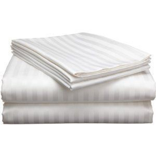 Satin Stripe 220TC Bedsheet KING W 2 PLW
