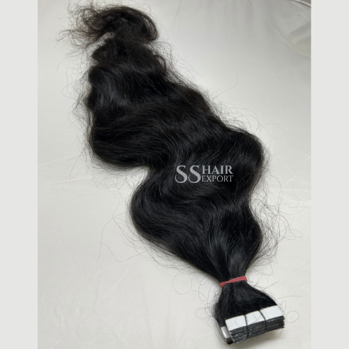 Invisi Tape Hair Extensions Wavy Human Hair 22Inch | 40PC Hair Vendor
