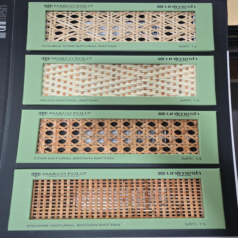 Designer Rattan Cane Mesh for Interior & Exterior Use Architectural Rattan Cane Mesh for Interior & Exterior Use Natural & PVC Cane Webbing Mesh