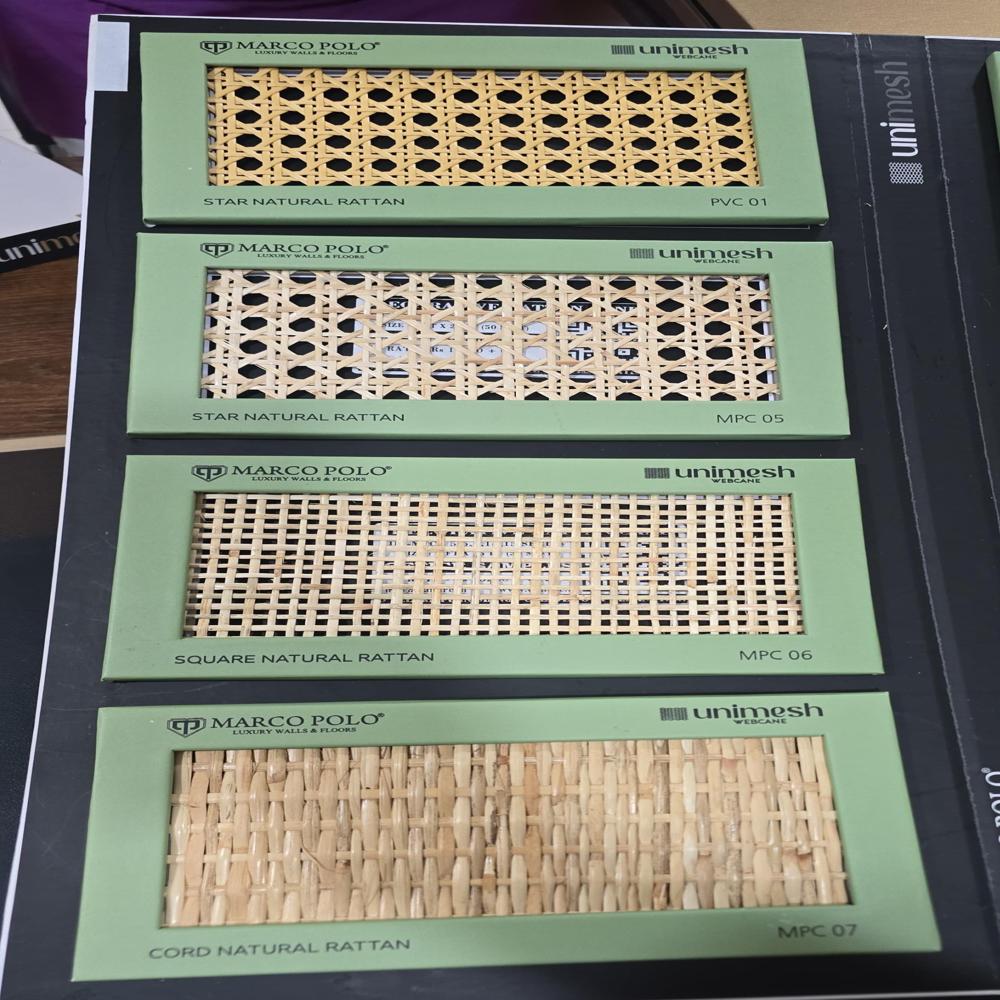 Designer Rattan Cane Mesh for Interior & Exterior Use Architectural Rattan Cane Mesh for Interior & Exterior Use Natural & PVC Cane Webbing Mesh