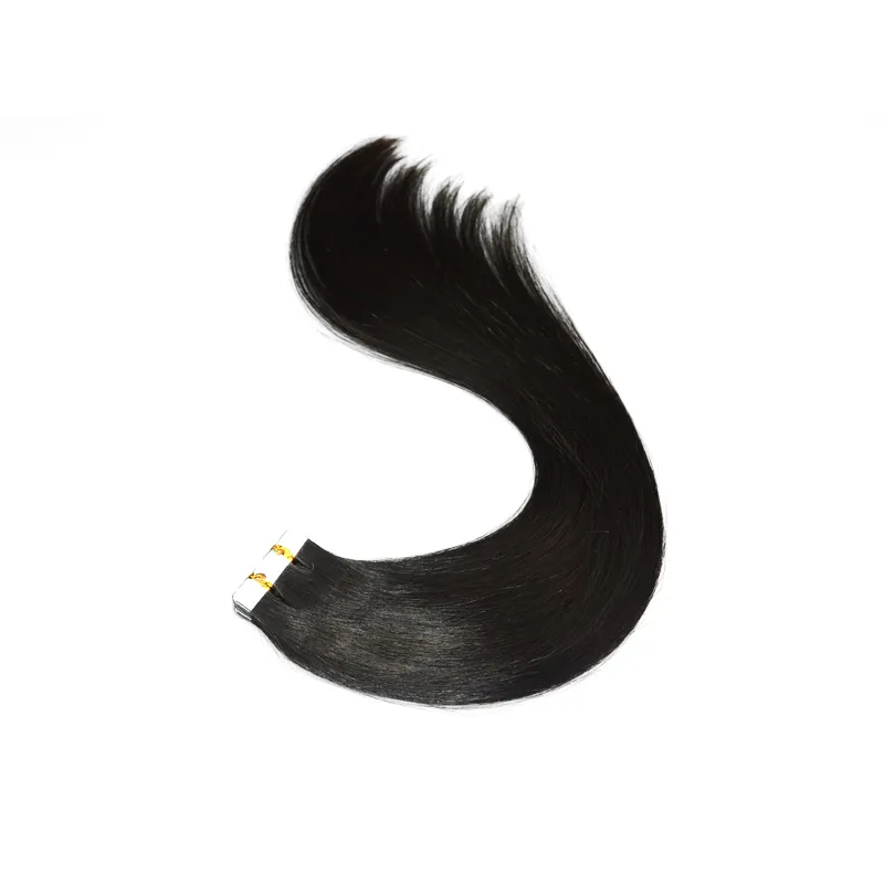 Tape In Hair Extension Human Hair 30Inches Black Finish 40pc