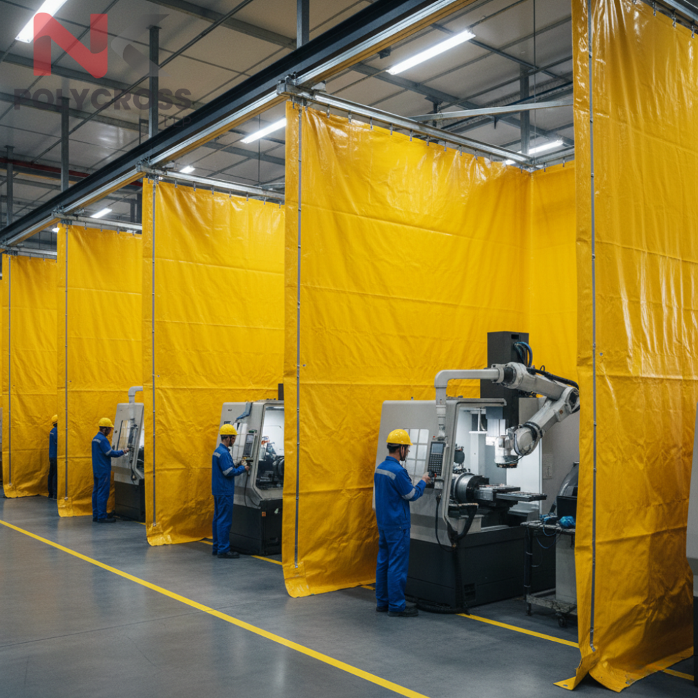 Paint Booth Curtain - Application: Metal Fabrication Shops   Automotive & Chassis Assembly Plants   Machine Manufacturing Units   Educational Welding Labs   Heavy Engineering Workshops   General Fabrication And Maintenance Shops