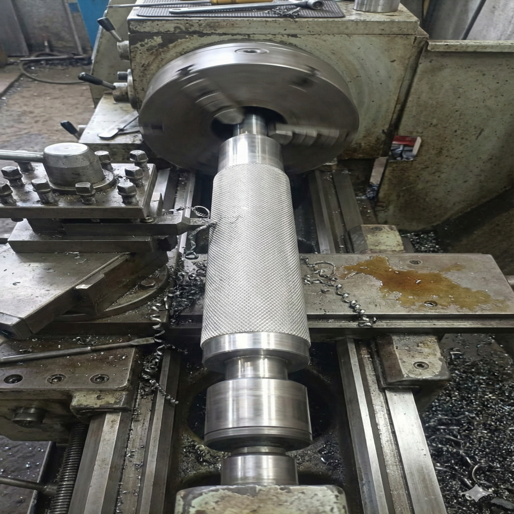 Tissue Machine Male Ruller - Belt Width: 5 Meter (M)