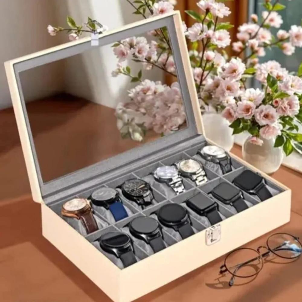 Black Magnet Watch Gift Case Box