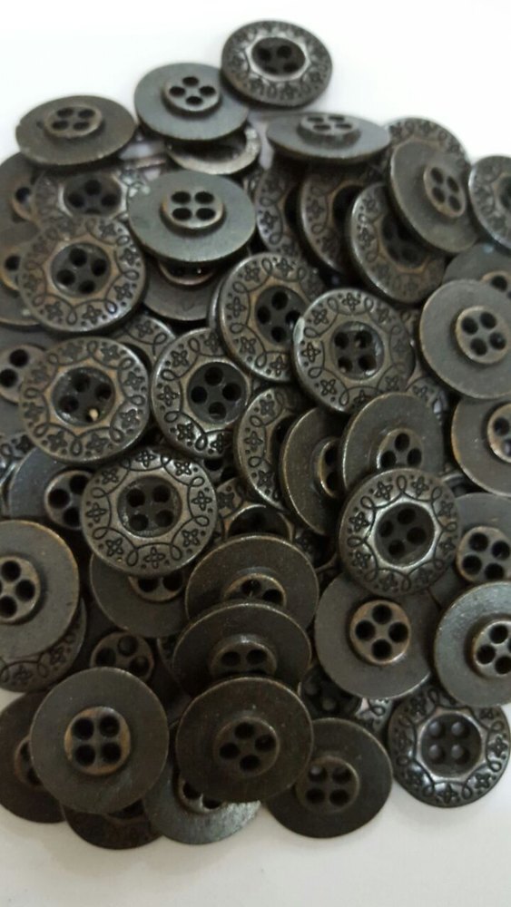 9 Mm Jeans Button - Aluminum, 9 Mm Diameter | Durable Round Flatback Fastener For Heavy Garments