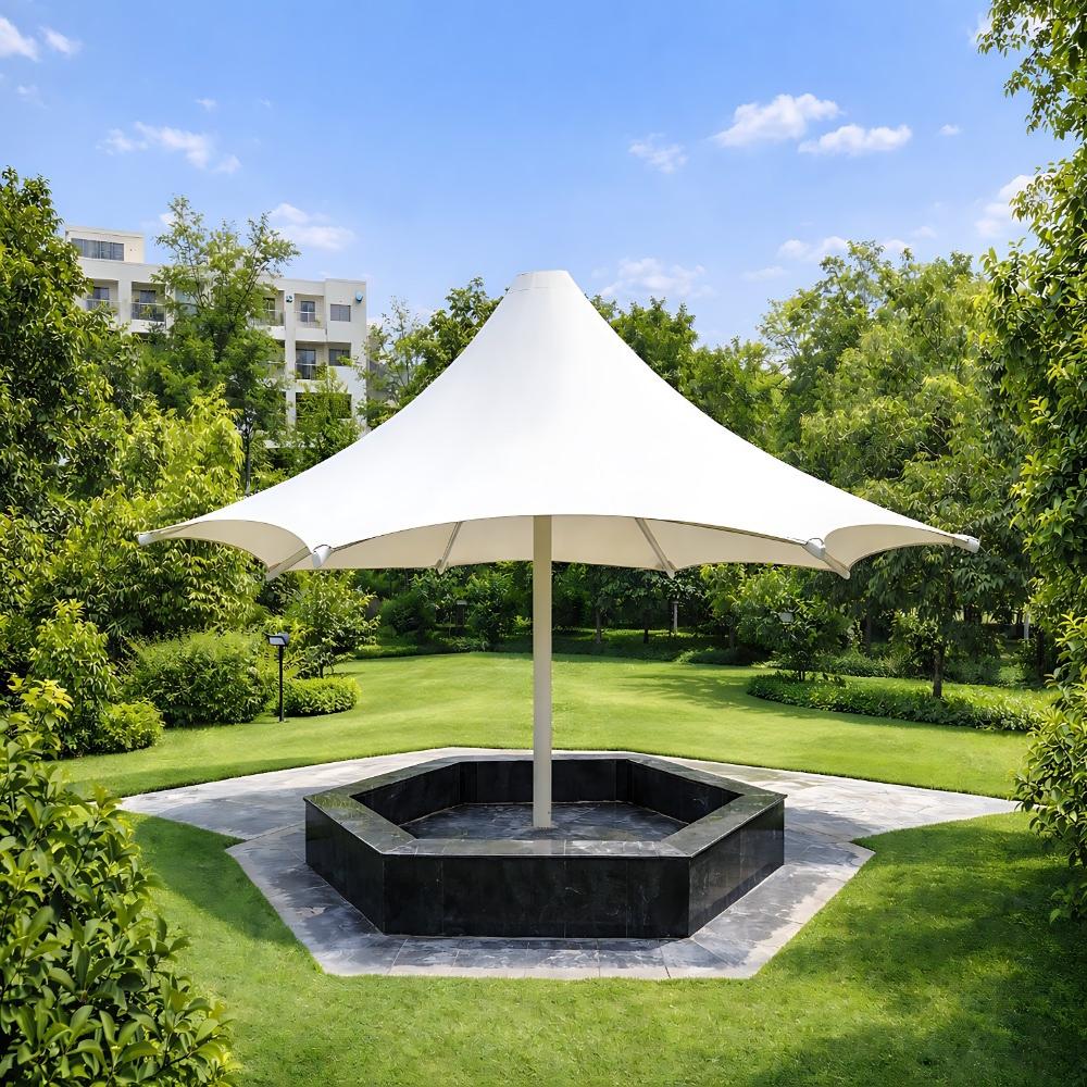 Umbrella Tensile Structures - Color: White