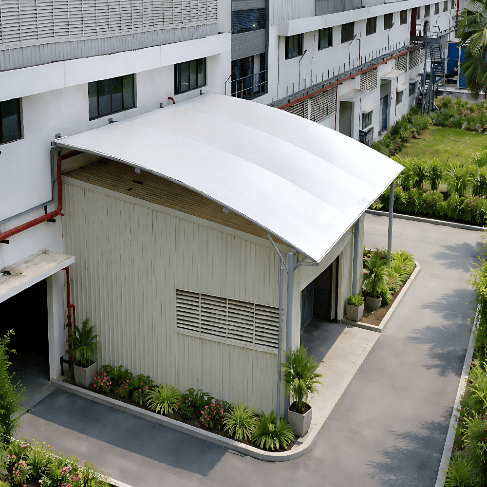 Industrial Roofing Solution Low Cost Structure - Color: Blue