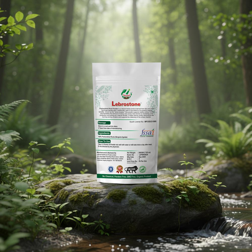 Lebrostone Pashanbhed Root Powder | Kidney Support | Detox & Digestive Health | Antioxidant| 200g