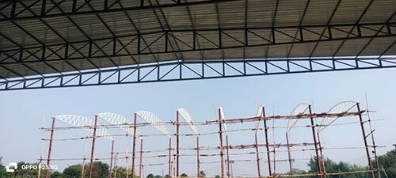 Arched Roof Truss - Color: Standard Grey