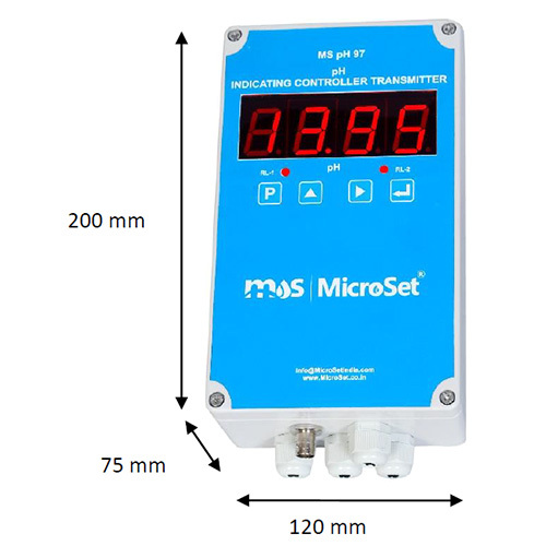 pH Indicating Controller Transmitter Weatherproof-MS pH 97