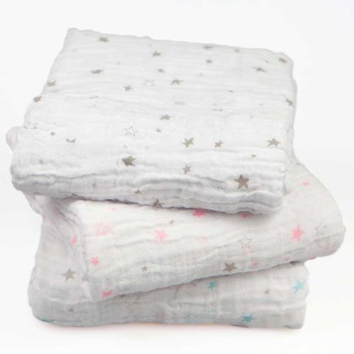 100% Organic Cotton Double Cloth Muslin Blankets