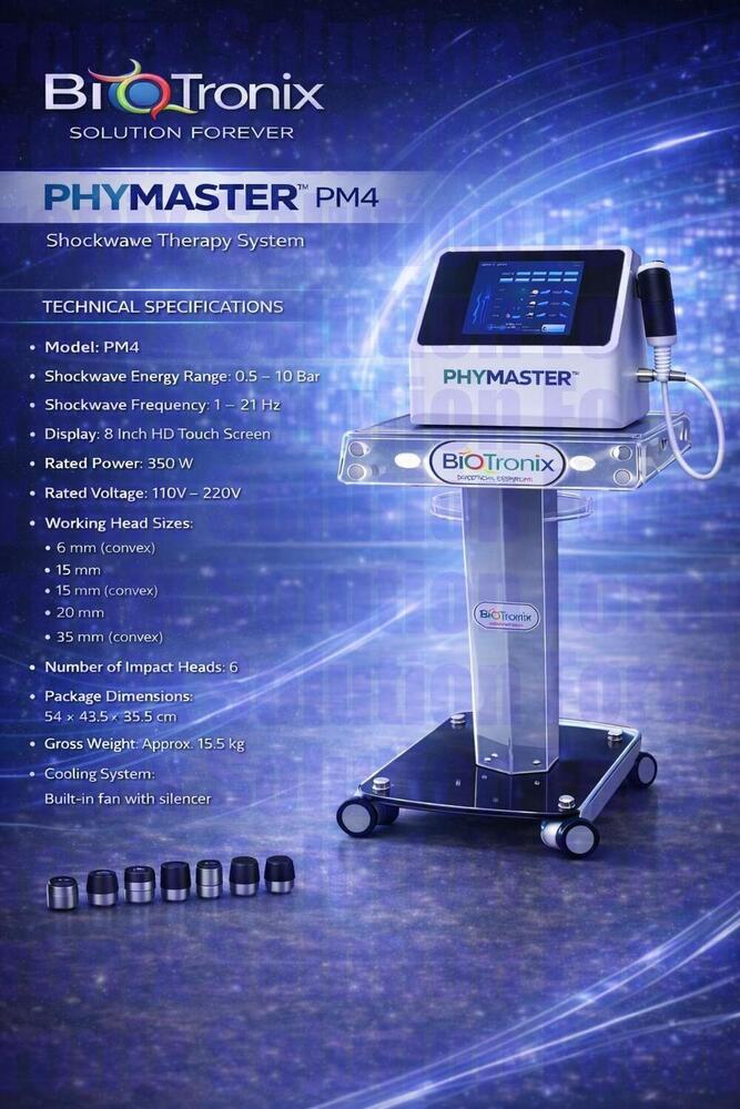 Phymaster Shockwave Physiotherapy Device for Musculoskeletal Pain