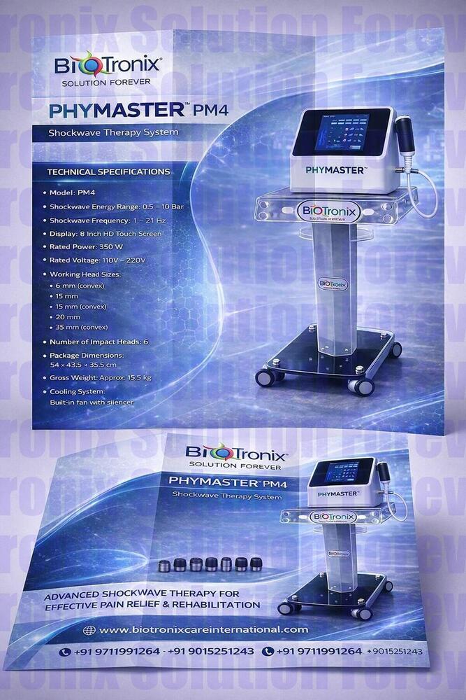 Phymaster Shockwave Physiotherapy Device for Musculoskeletal Pain